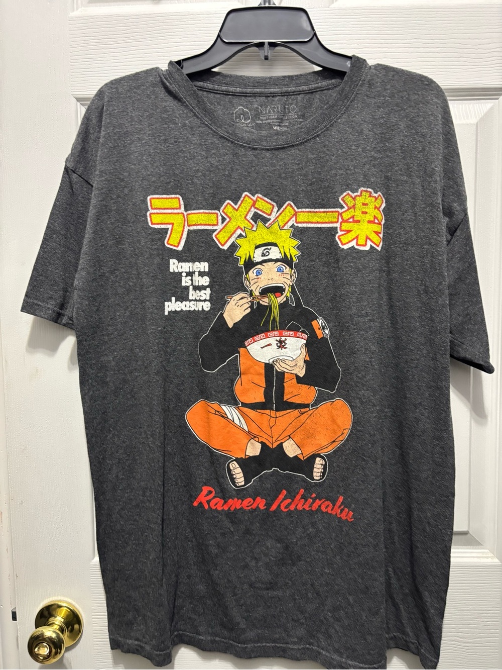 Graphic Naruto Ramen Short Sleeve Tee - Charcoal
